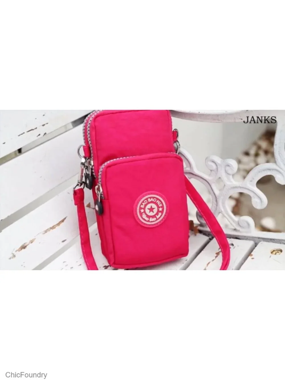 Mini Nylon Crossbody Cell Phone Purse Shoulder Bag Adjustable Strap